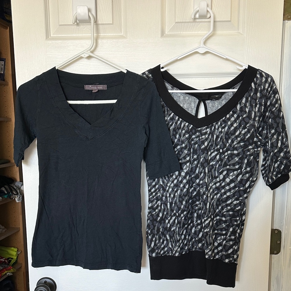 Forever 21 Black V-Neck Top